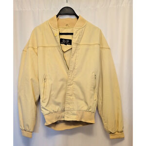 Aberdeen vtg yellow small Korea made windbreaker-like jacket dual pockets x2